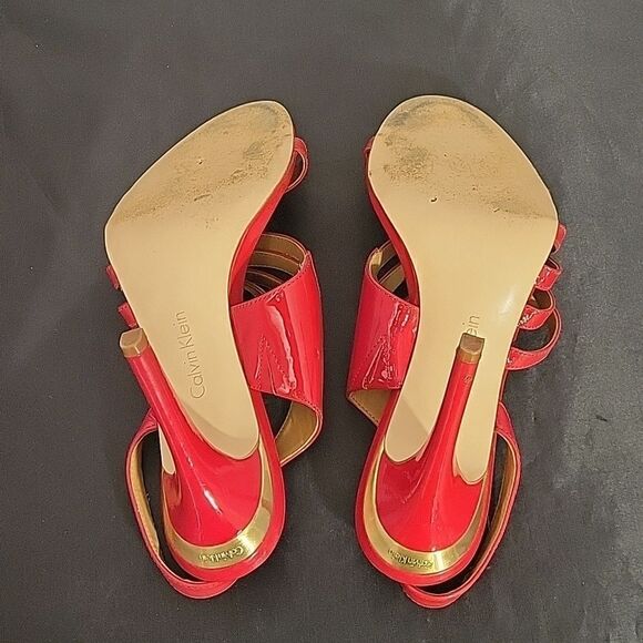 CALVIN KLEIN MARIAN SLINGBACK HIGH HEEL STILETTOS SANDAL G1 - Picture 14 of 16